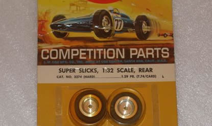 1 Pair Cox Chaparral Firestone Front Slot Car Tires 9.20 X 15 NOS 1/24 Vintage 