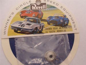 2 SLOT CAR STEEL CROWN GEARS 1/24 NEW FOR 1/8 AXLE 32T 48P AMT REVELL VINTAGE 